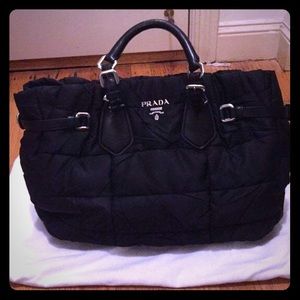 NEW Authentic Prada Crispy Nylon Tote (Nero Black)